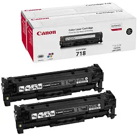 Картридж лазерный Canon 718 2662B005 черный оригинальный (двойная упаковка)
