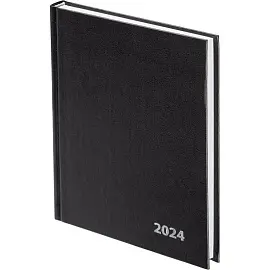 Ежедневник датированный 2024 Attache Economy бумвинил А5 160 листов черный