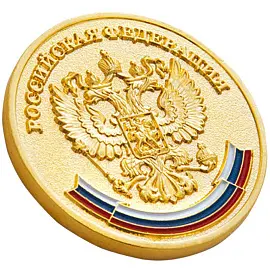Медаль За особые успехи в учении металлическая MK178a (диаметр 4 см)