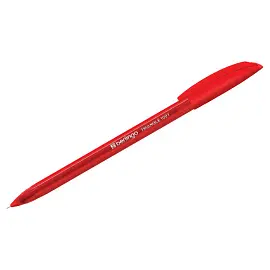 Ручка шариковая Berlingo "Triangle 100T" красная, 0,7мм, трехгран., игольчатый стержень