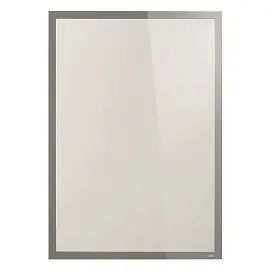 Рамка магнитная для стеклянных поверхностей 70x100 см Durable Duraframe Poster Sun с магнитным фиксатором серебристая