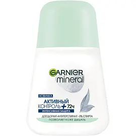 Дезодорант-антиперспирант Garnier ролик Mineral Актив контр+72ч, жен, 50 мл