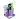 Подставка-органайзер для канцелярских принадлежностей Attache Акварель 4 отделения фиолетовая 11.1x11.5x12.2 см Фото 1
