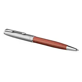 Ручка шариковая Parker "Sonnet Sand Blasted Metal&Orange Lacquer" черная, 1,0мм, поворот., подарочная упаковка