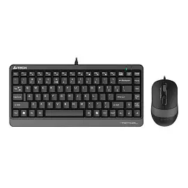 Набор клавиатура+мышь A4Tech клав:черн/сер мышь:черн/сер (F1110 GREY)