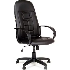 Кресло для руководителя Chairman 727 черное (искусственная кожа, пластик)