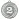 Медаль призовая 2 место железная серебристая (диаметр 7 см)