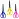 Ножницы ЮНЛАНДИЯ 130 мм, с линейкой, цвет ассорти, в дисплее, 238342 Фото 0