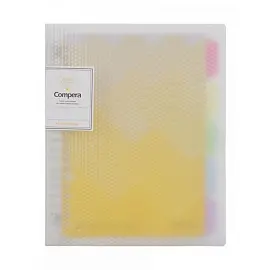 Тетрадь общая Comix Compera Diamond YW А5 50 листов в линейку на кольцах обложка разноцветная