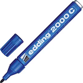 Маркер перманентный Edding E-2000C/3 синий (толщина линии 1,5-3 мм) круглый наконечник металлический корпус