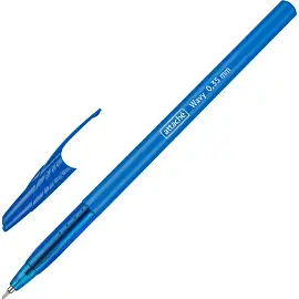 Ручка шариковая неавтоматическая Attache Wavy синяя (толщина линии 0.35 мм)