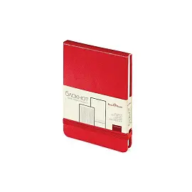 Блокнот Bruno Visconti Megapolis А6 100 листов красный в клетку на сшивке (90х130 мм) (артикул производителя 3-104/04)