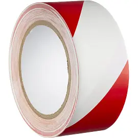 Лента оградительная Мельхозе красная/белая 50 мм x 33 м (KMSY05033)