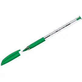 Ручка шариковая Berlingo "Triangle 110" зеленая, 0,7мм, трехгран., грип
