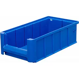Ящик (лоток) полочный полипропиленовый SK 300х155х90 мм синий морозостойкий