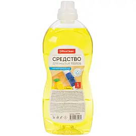 Средство для мытья полов и стен OfficeClean "Антибактериальное. Лимон", 1л