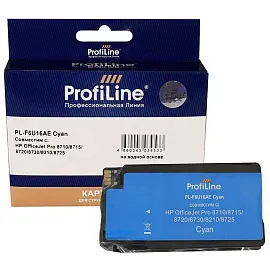 Картридж струйный Profiline N953XL PL-F6U16AE для HP голубой совместимый повышенной емкости