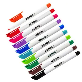 Набор маркеров для белых досок Kores (толщина линии 2 мм, 10 цветов)