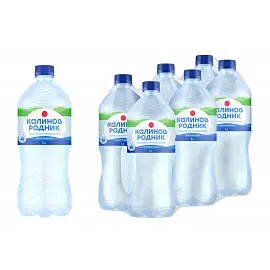Вода питьевая Калинов Родник газированная 1 л (6 штук в упаковке)