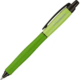 Ручка гелевая автоматическая Stabilo Palette XF синяя (зеленый корпус, толщина линии 0.35 мм)
