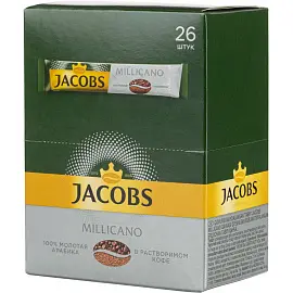 Кофе порционный растворимый Jacobs Millicano 26 пакетиков по 1.8 г