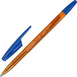 Ручка шариковая неавтоматическая ErichKrause R-301 Amber Stick синяя (толщина линии 0.35 мм)