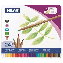 Карандаши цветные Milan 24 цвета шестигранные (80058)