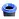 Урна для мусора Idea Эко 50 л пластик черная/синяя (42x59 см) Фото 1
