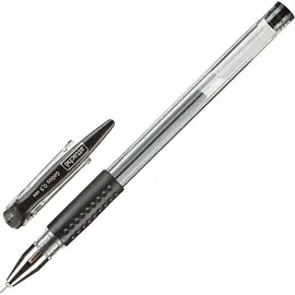 Ручка гелевая неавтоматическая Attache Gelios-030 черная (толщина линии 0.5 мм)