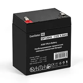 Батарея для ИБП ExeGate GP12045 (12V 4.5Ah, клеммы F1)(EX282960RUS)