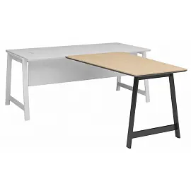 Брифинг-приставка для переговорного стола Avizo 145B002 (дуб парма/графит, 1400х840х750 мм)