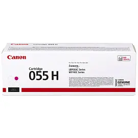 Картридж лазерный Canon 055H M 3018C002 пурпурный оригинальный повышенной емкости