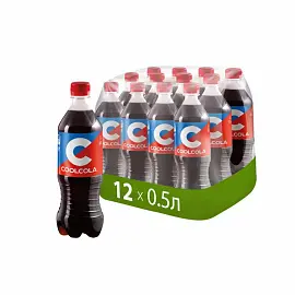 Напиток газированный Cool Cola 0.5 л (12 штук в упаковке)
