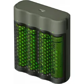 Зарядное устройство GP M451/270AAHCE-2EB4 (M451/270AAHCE-2EB4) для 4-х аккумуляторов (в комплекте 4 аккумулятора AA емкостью 2600 мАч)