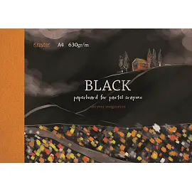 Альбом для рисования пастелью Kroyter Black А4 10 листов