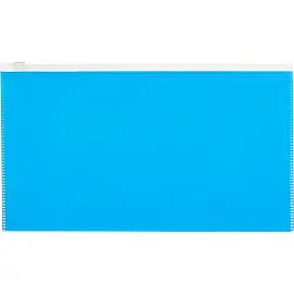 Папка-конверт на zip-молнии Attache Colo голубая265x148 160 мкм