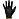 Перчатки защитные трикотажные нейлоновые с полиуретановым покрытием черные (размер 7,S) Фото 0