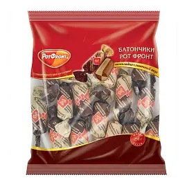 Конфеты шоколадные Рот Фронт Батончики с шоколадно-сливочным вкусом 250 г