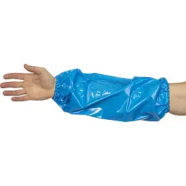 Нарукавник Рукас защитный водостойкий полиуретановый синий длина 46 см (2 штуки/1 пара в упаковке)