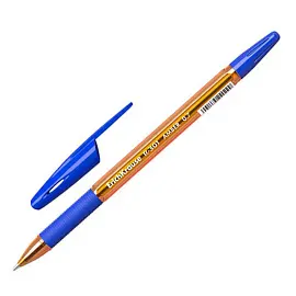Ручка шариковая неавтоматическая ErichKrause R-301 Amber Stick&Grip синяя (толщина линии 0.35 мм)