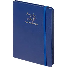 Ежедневник недатированный Attache Story искусственная кожа А5 136 листов синий (синий обрез, 140x200 мм)