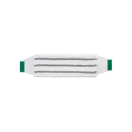 Насадка МОП для швабры-флаундера (плоской) SYR микрофибра 40x15 см белая/зеленая