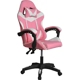 Кресло игровое GRAMBER, розово-белый Е09