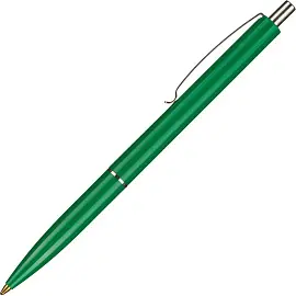 Ручка шариковая автоматическая Schneider K15 синяя (зеленый корпус, толщина линии 0.5 мм)