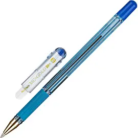 Ручка шариковая неавтоматическая MunHwa MC Gold синяя (толщина линии 0.5 мм)