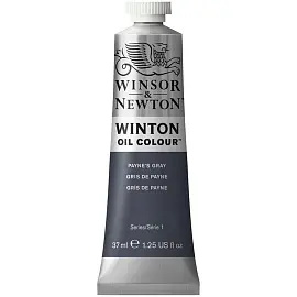 Краска масляная художественная Winsor&Newton "Winton", 37мл, туба, серый Пэйнес