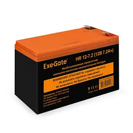 Батарея для ИБП ExeGate HR 12-7.2 (12V 7.2Ah 1227W, клеммы F2) EX282965RUS