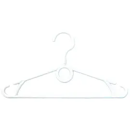 Вешалка-плечики для детской одежды ПВ-08 белая (размер 34-36, 200 штук в упаковке)