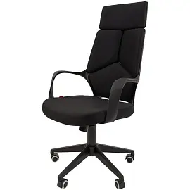 Кресло для руководителя Chairman 525 черное (ткань, пластик)