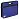 Сумка пластиковая BRAUBERG, А4+, 390х315х70 мм, на молнии, внешний карман, фактура бисер, синяя, 225167 Фото 0